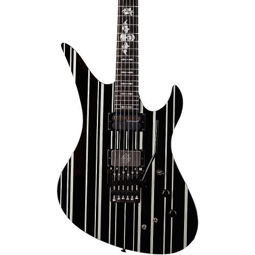 Schecter Guitar Research Synyster Gates Custom-S Electric Guitar Black Pinstripes