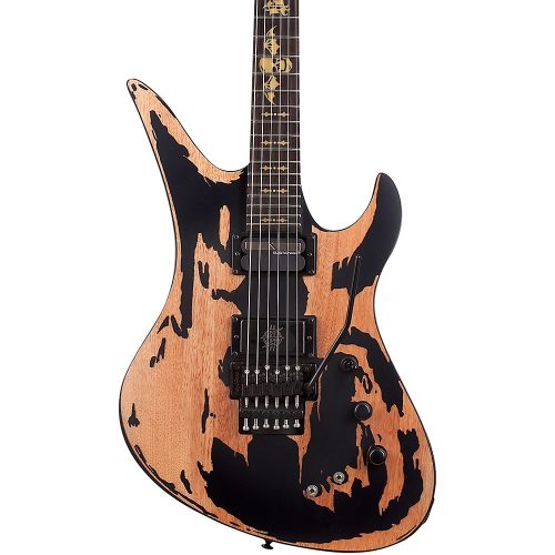 Schecter Guitar Research Synyster Gates Custom-S Relic Electric Guitar Distressed Satin Black