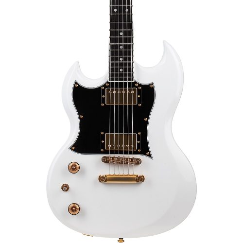 Schecter Guitar Research ZV-H6LLYW66D Zacky Vengeance Left-Handed Electric Guitar Gloss White