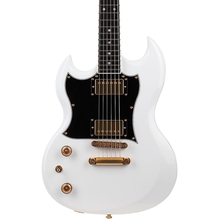 Schecter Guitar Research ZV-H6LLYW66D Zacky Vengeance Left-Handed Electric Guitar Gloss White