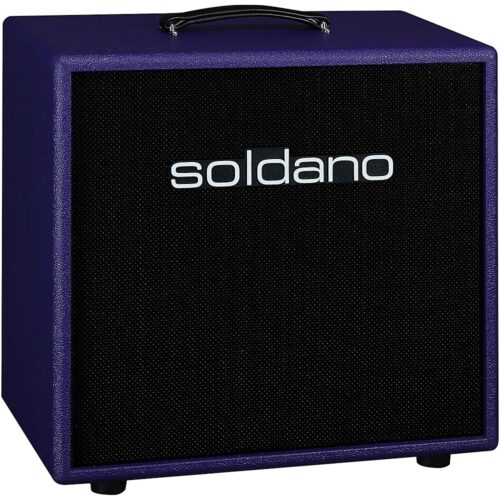 "Soldano 1x12"" Closed-Back Cab Black Grille Purple"