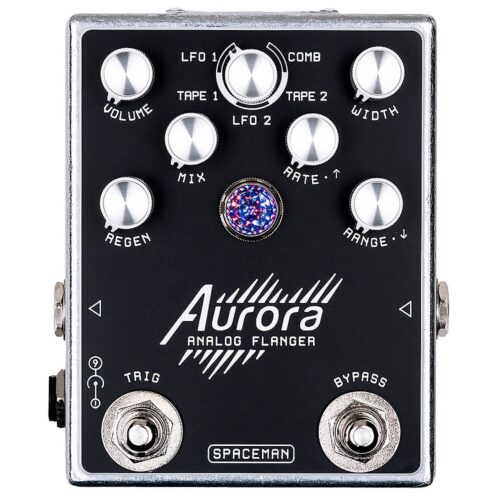 Spaceman Effects Aurora Analog Flanger Effects Pedal Silver Standard
