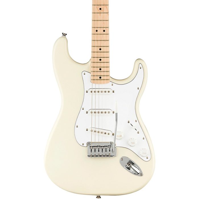 Squier Affinity Series Stratocaster Maple Fingerboard Electric Guitar Olympic White