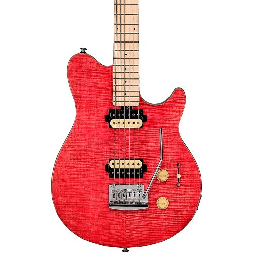 Sterling by Music Man Axis AX3 Flame Maple Top Electric Guitar Stain Pink