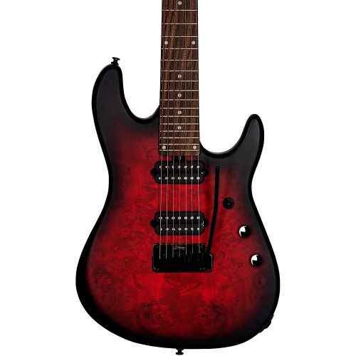 Sterling by Music Man Jason Richardson Cutlass Electric Guitar Dark Scarlet Burst Satin