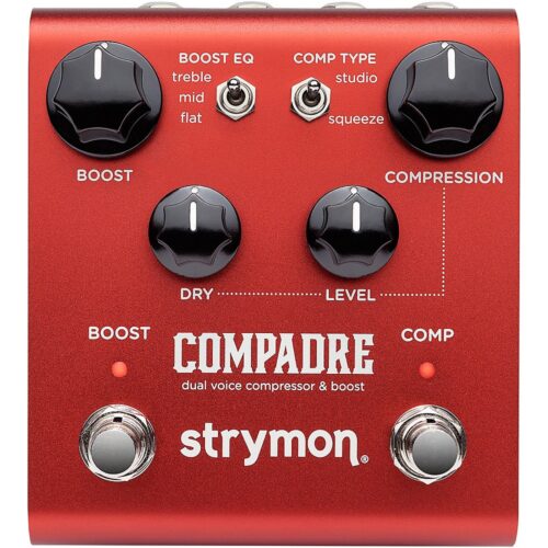 Strymon Compadre Dual Voice Compressor & Boost Effects Pedal Red
