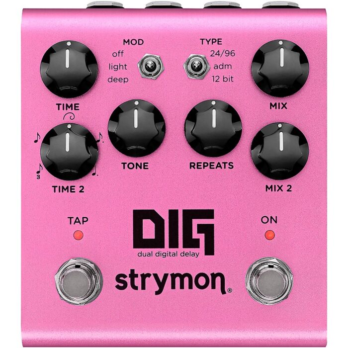 Strymon DIG V2 Dual Digital Delay Effects Pedal Pink
