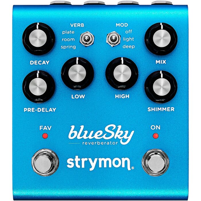 Strymon blueSky V2 Reverberator Effects Pedal Blue
