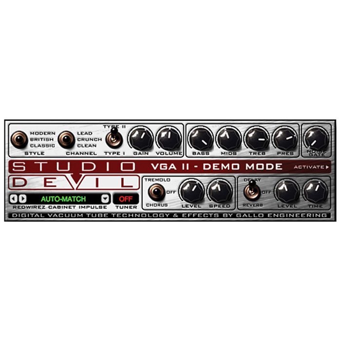 Studio Devil Virtual Guitar Amp II Software Download