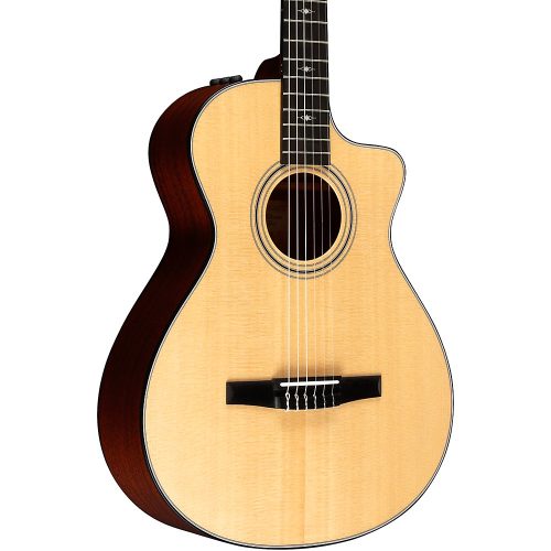 Taylor 312ce-N Grand Concert Nylon-String Acoustic-Electric Guitar Natural