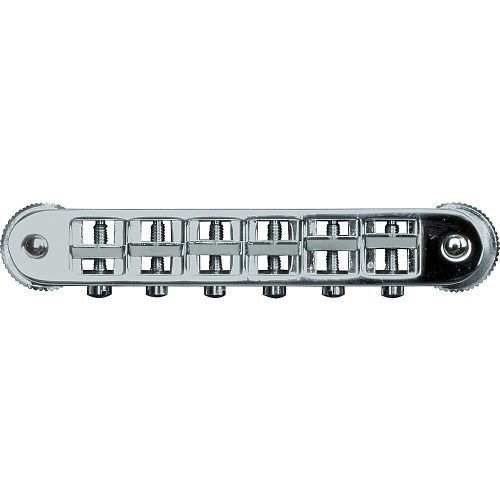 TonePros Locking Tune-o-matic (small posts) Notched Saddles Nickel