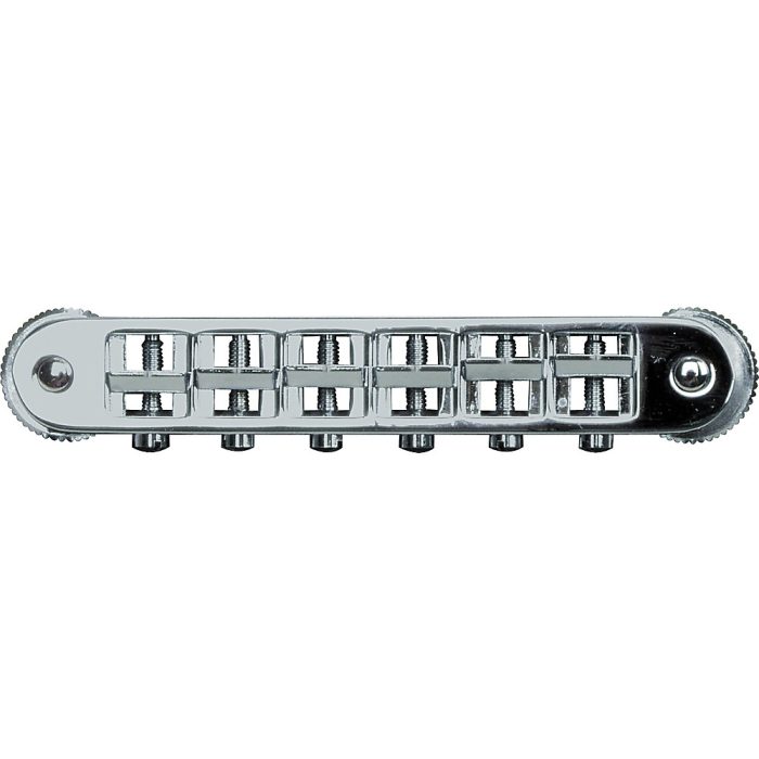 TonePros Locking Tune-o-matic (small posts) Notched Saddles Nickel