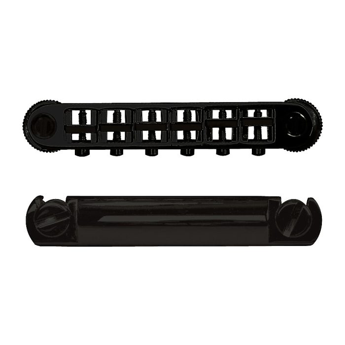 TonePros Metric Locking Tune-o-matic/Tailpiece Set (large posts) Black