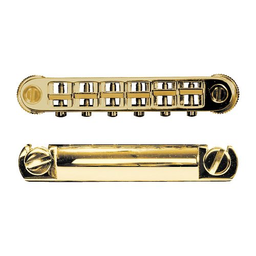 TonePros Metric Locking Tune-o-matic/Tailpiece Set (large posts) Gold