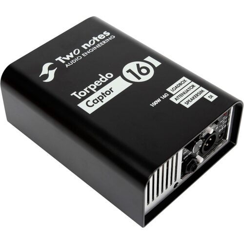 Two Notes AUDIO ENGINEERING Torpedo Captor Loadbox/Attenuator/DI Black 16 Ohm