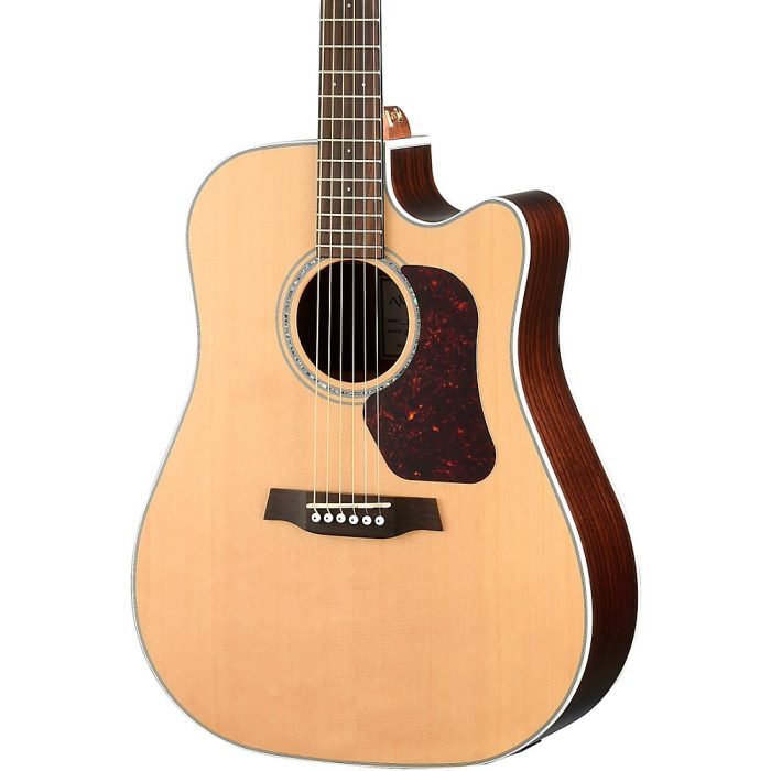 Walden Natura Solid Sitka Top/Rosewood Dreadought Acoustic Cutaway-Electric Satin Natural