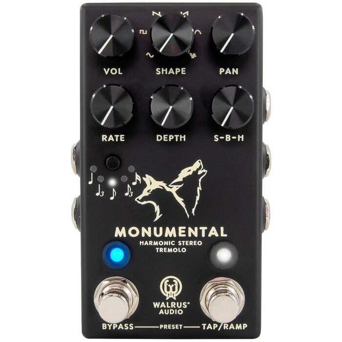 Walrus Audio Monumental Stereo Harmonic Tap Tremolo Black
