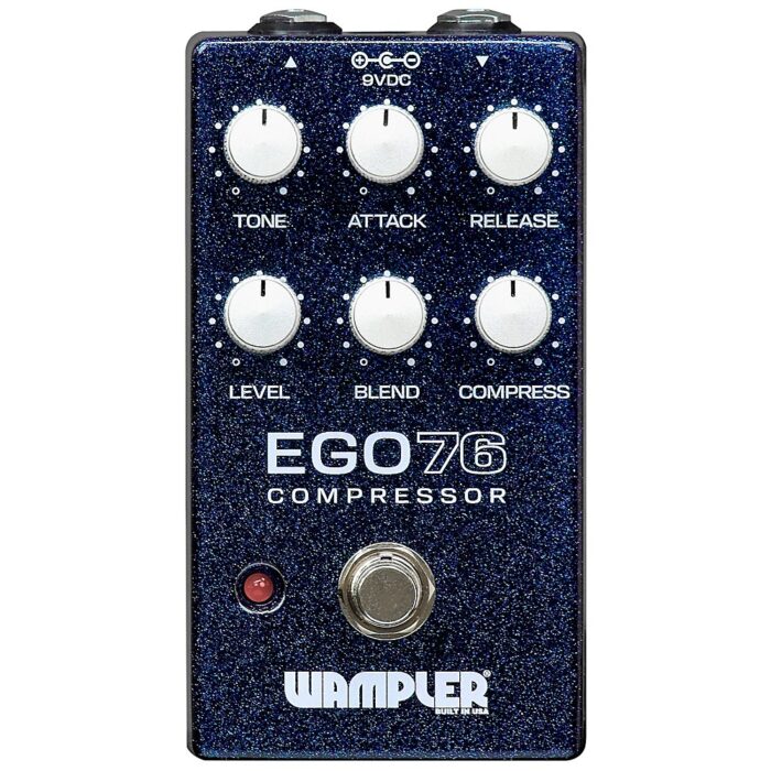 Wampler Ego 76 Compressor Effects Pedal Blue Sparkle