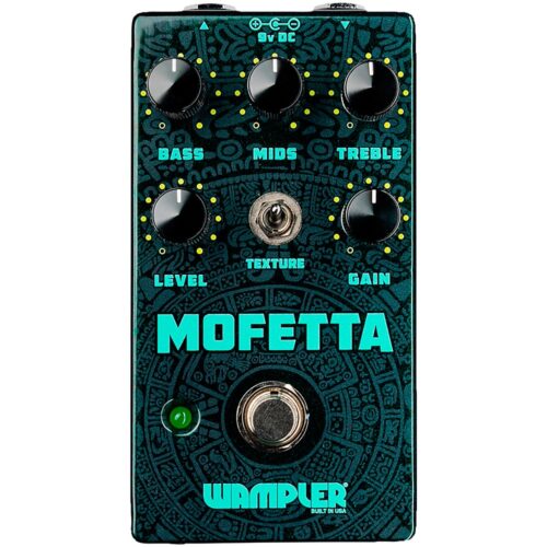 Wampler Mofetta Overdrive and Distortion Effects Pedal Black and Teal