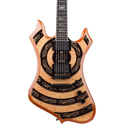 Wylde Audio Nomad Norse Dragon Bullseye Electric Guitar Rawtop