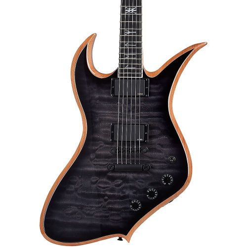 Wylde Audio Thoraxe Electric Guitar Transparent Black Burst