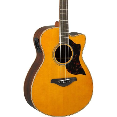 Yamaha A-Series AC1R Cutaway Concert Acoustic-Electric Guitar Vintage Natural