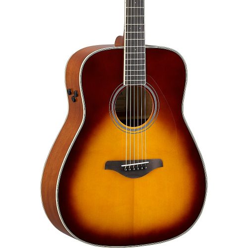 Yamaha FG-TA TransAcoustic Dreadnought Acoustic-Electric Guitar Brown Sunburst